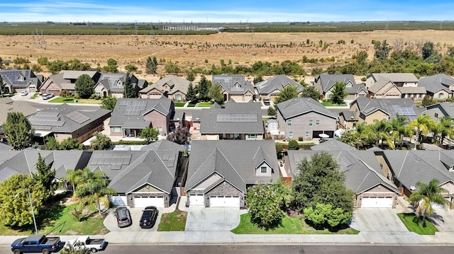 bird's eye view featuring a residential view