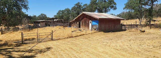 view of horse barn
