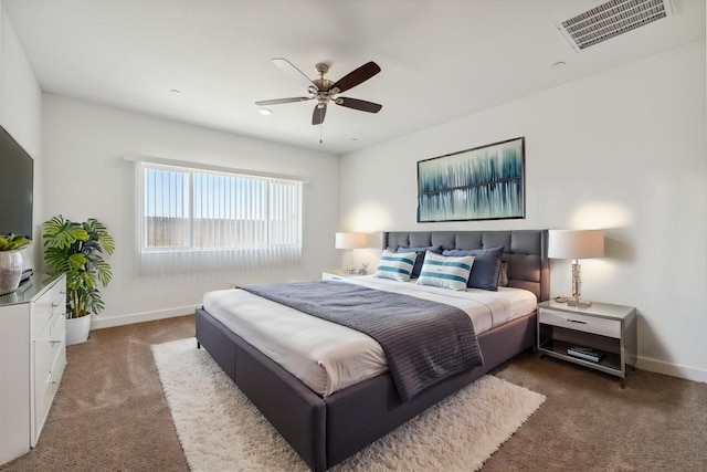 5091 N San Clemente Ave, Fresno, CA 93723 - carpeted bedroom with baseboards and a ceiling fan