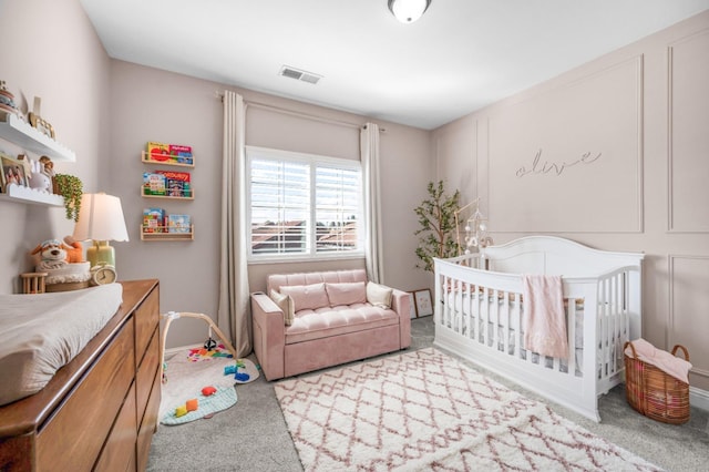 261 N Terry Ave, Clovis, CA 93612 - carpeted bedroom with a nursery area