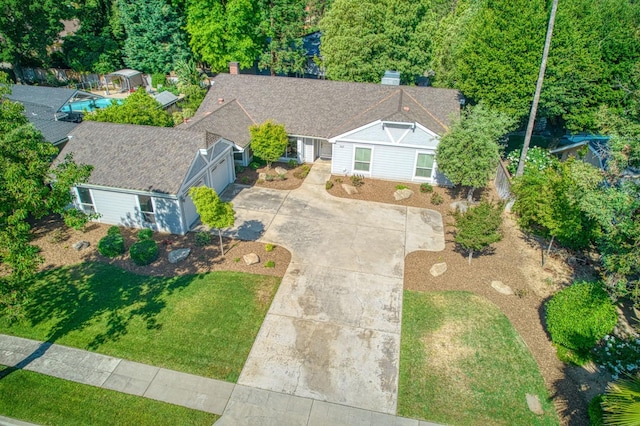 6619 N Valentine Ave, Fresno, CA 93711 - view from above of property
