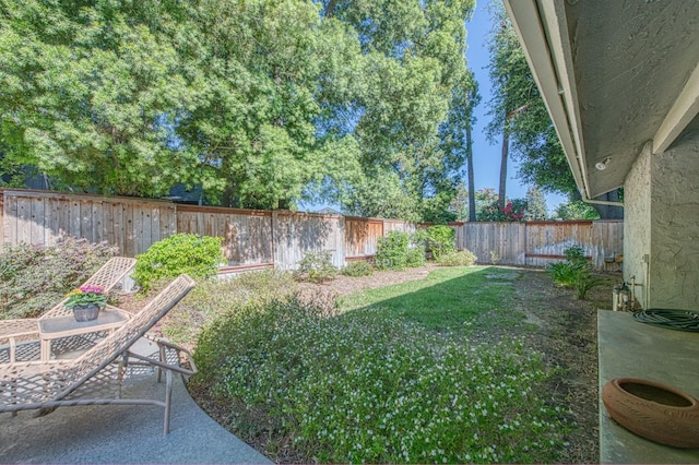 6619 N Valentine Ave, Fresno, CA 93711 - fenced backyard featuring a patio area