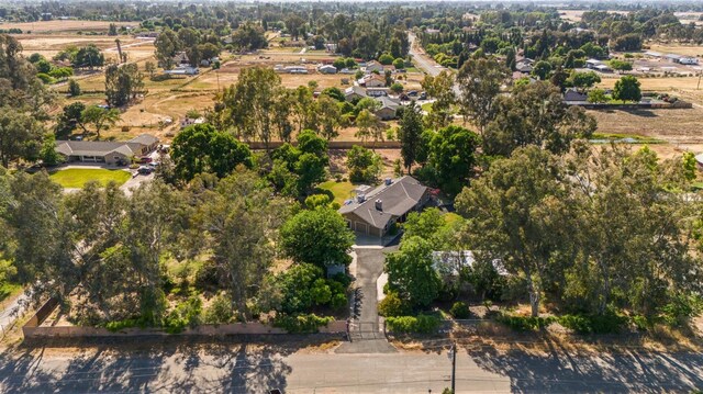 13801 E Rialto Ave, Sanger, CA 93657 - aerial overview of property's location with a tree filled landscape