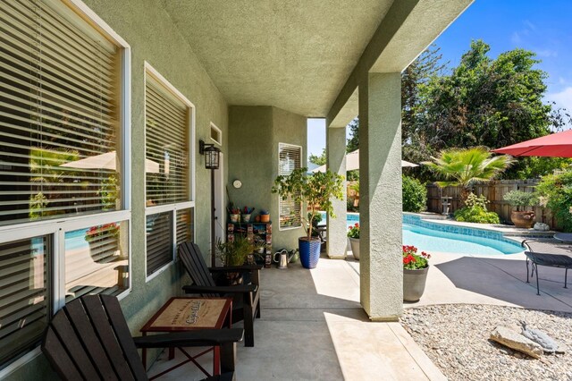 view of patio / terrace with a fenced backyard