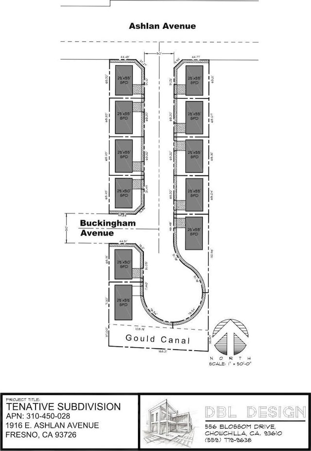 map showing property parcels