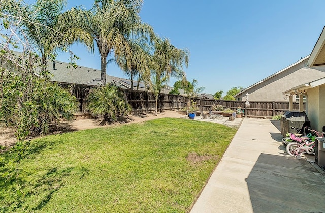 6588 E Lowe Ave, Fresno, CA 93727 - view of yard with a patio area