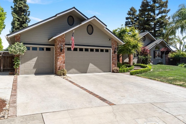 1517 W Fir Ave, Fresno, CA 93711 - ranch-style house with driveway, brick siding, and an attached garage