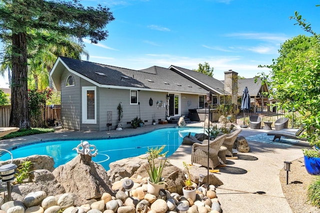 1517 W Fir Ave, Fresno, CA 93711 - view of pool with fence and a patio