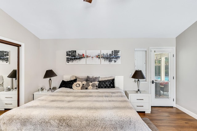 22 Pointe W, Madera, CA 93637 - bedroom featuring dark wood finished floors, baseboards, and a ceiling fan