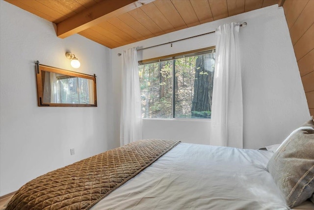 30830 Old Strawberry Rd, Tuolumne, CA 95375 - bedroom with wood ceiling