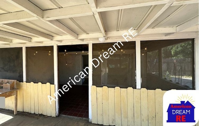 view of stable