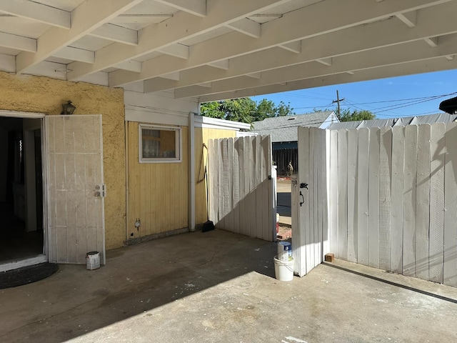 1441 N Calaveras St, Fresno, CA 93728 - view of patio / terrace featuring a gate
