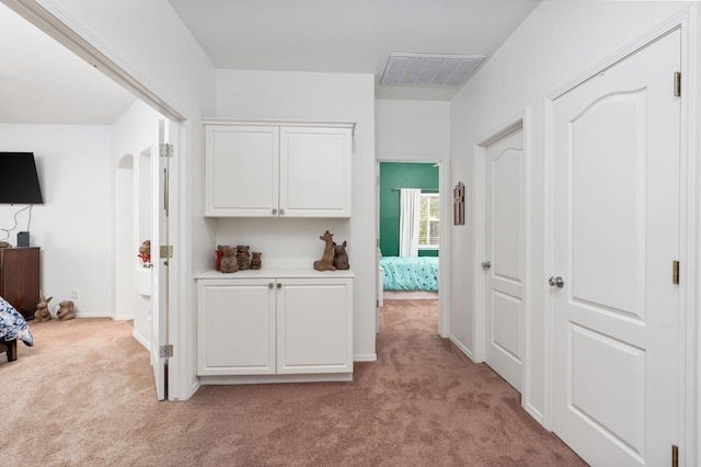 10597 E Fieldstone Ave, Clovis, CA 93619 - hallway with light carpet