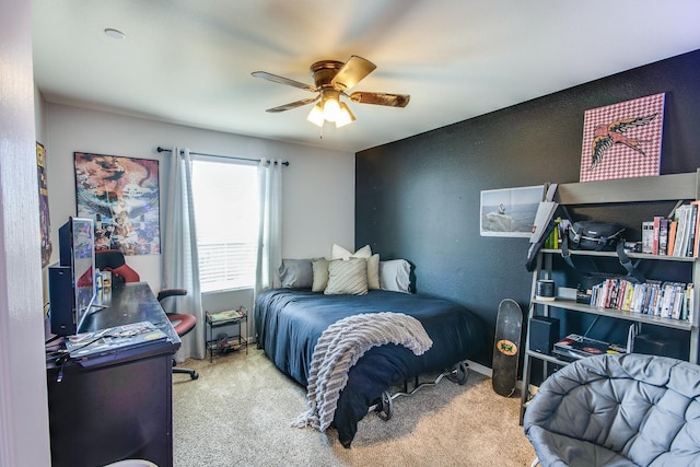 3877 Griffith Ave, Clovis, CA 93619 - carpeted bedroom featuring ceiling fan
