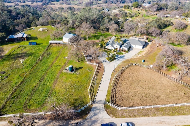 30925 Pennyroyal Ln, Prather, CA 93651 - aerial overview of property's location with rural landscape