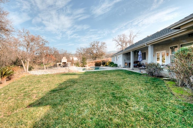 30925 Pennyroyal Ln, Prather, CA 93651 - view of green lawn with a patio area