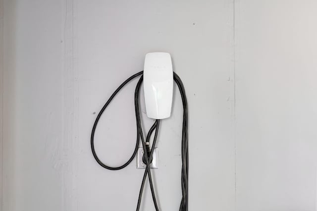 garage view of car charger