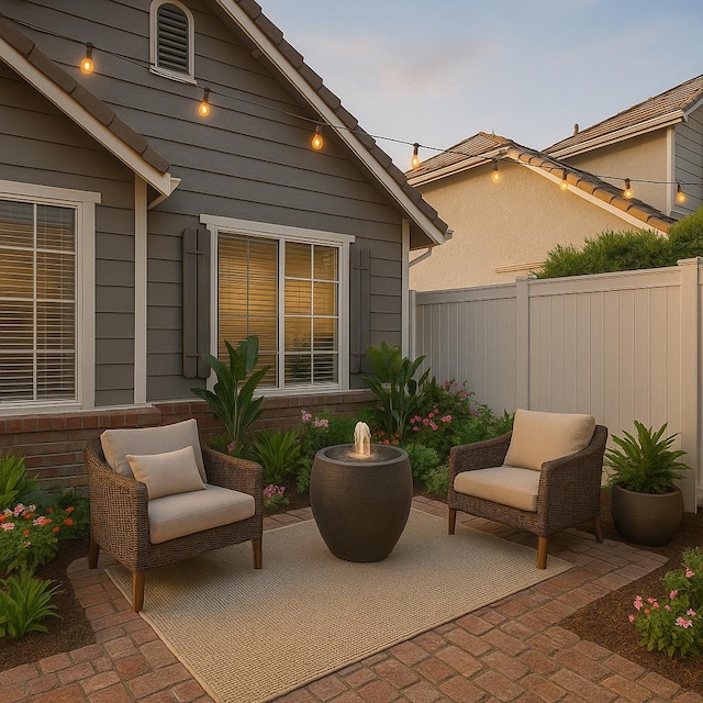 7587 N Vista Ave, Fresno, CA 93722 - view of patio with fence