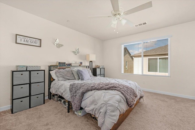 841 Corazon Ave, Clovis, CA 93619 - carpeted bedroom featuring baseboards and ceiling fan
