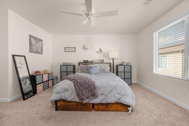 841 Corazon Ave, Clovis, CA 93619 - carpeted bedroom featuring baseboards and ceiling fan