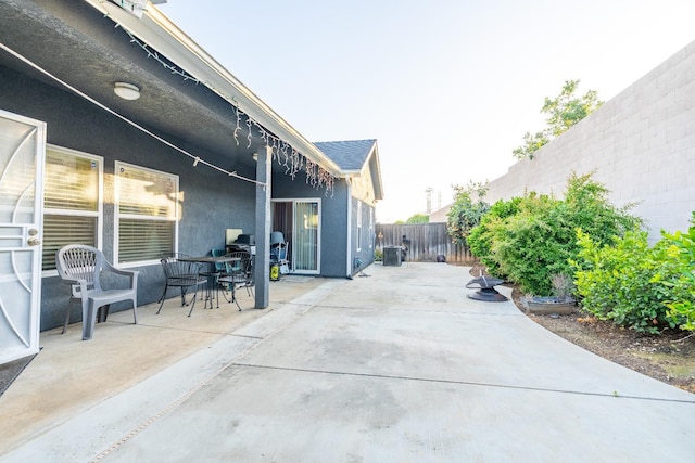 view of patio / terrace featuring a fenced backyard