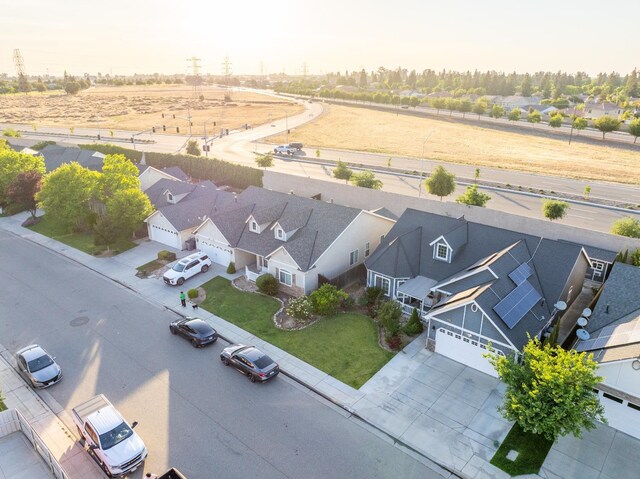 aerial perspective of suburban area