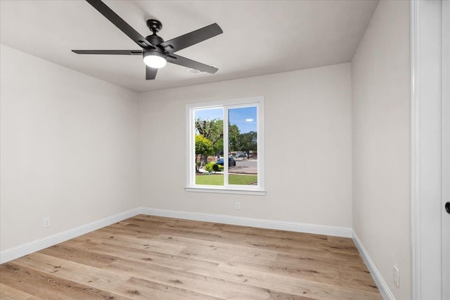 5706 N Tamera Ave, Fresno, CA 93711 - empty room featuring light wood-style floors, baseboards, and ceiling fan