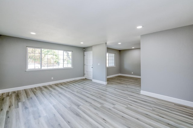 153 Birch, Fresno, CA 93650 - unfurnished room with baseboards, recessed lighting, and light wood-style flooring