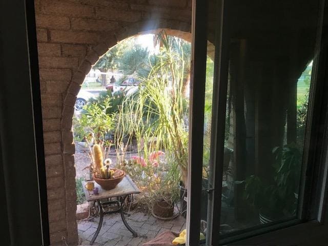 view of doorway to outside