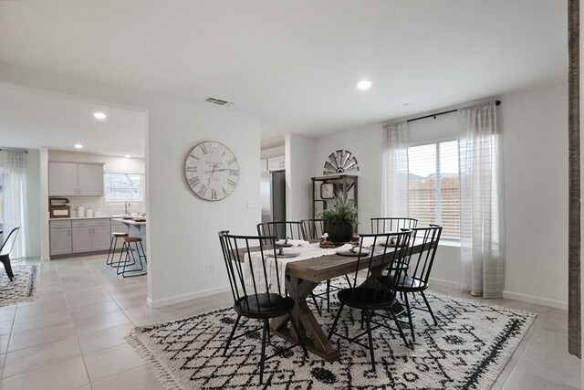 1890 Richard Ave Unit 2054S, Sanger, CA 93657 - dining room with baseboards, recessed lighting, and light tile patterned flooring
