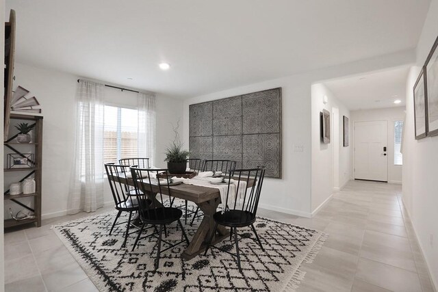 1890 Richard Ave Unit 2054S, Sanger, CA 93657 - dining room with healthy amount of natural light, baseboards, recessed lighting, and light tile patterned floors