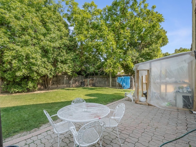view of patio / terrace featuring outdoor dining space