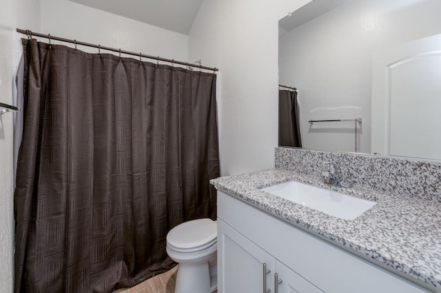 359 Rebel St, Reedley, CA 93654 - full bath featuring toilet, vanity, wood finished floors, and a shower with curtain