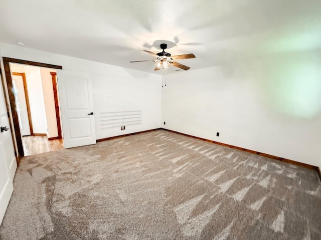 7784 S Del Rey Ave, Del Rey, CA 93616 - carpeted empty room featuring ceiling fan and baseboards