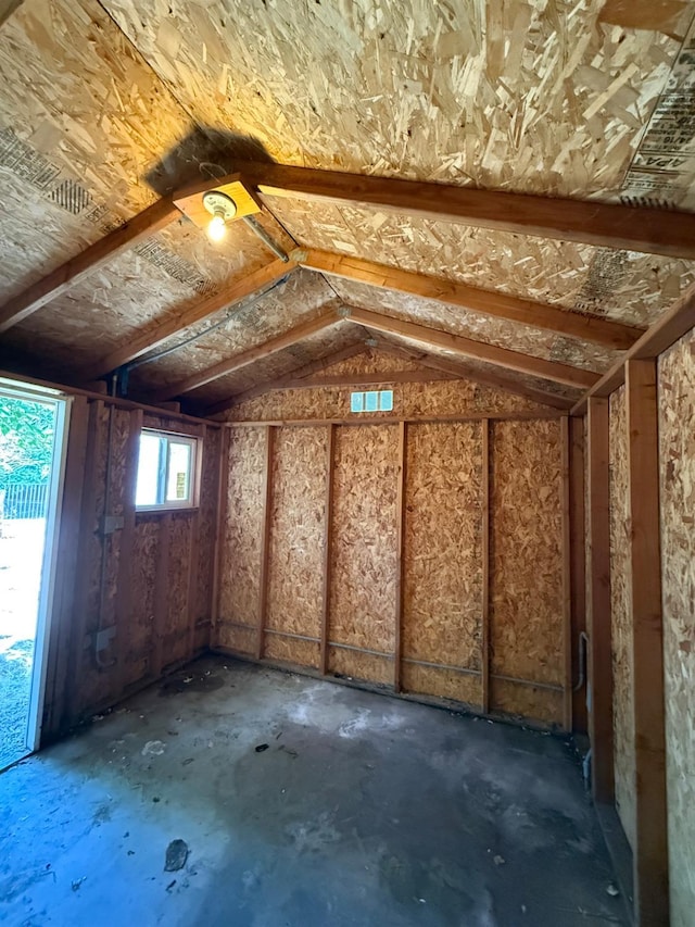 view of storage room