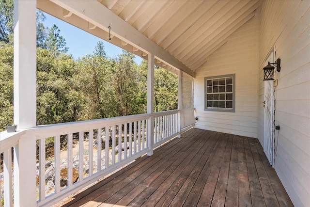 39976 Pierce Lake Dr, Oakhurst, CA 93644 - view of wooden deck