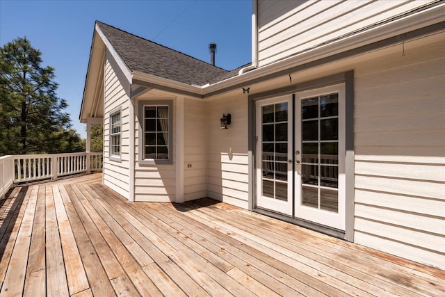 39976 Pierce Lake Dr, Oakhurst, CA 93644 - wooden terrace with french doors