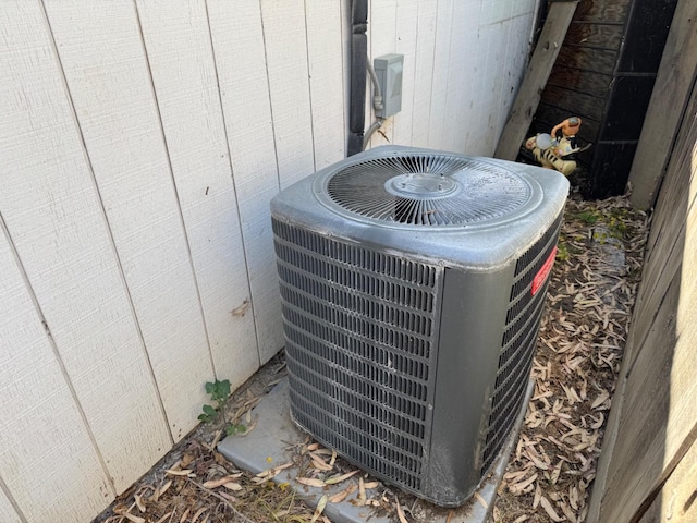 exterior view of central AC unit