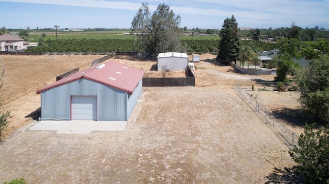 view of rural area featuring farmland