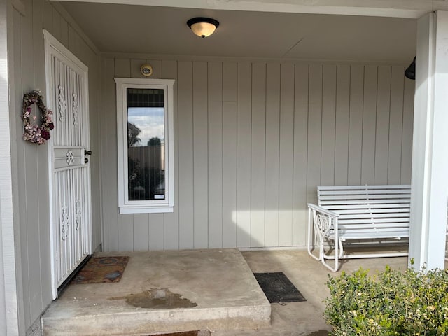 view of exterior entry
