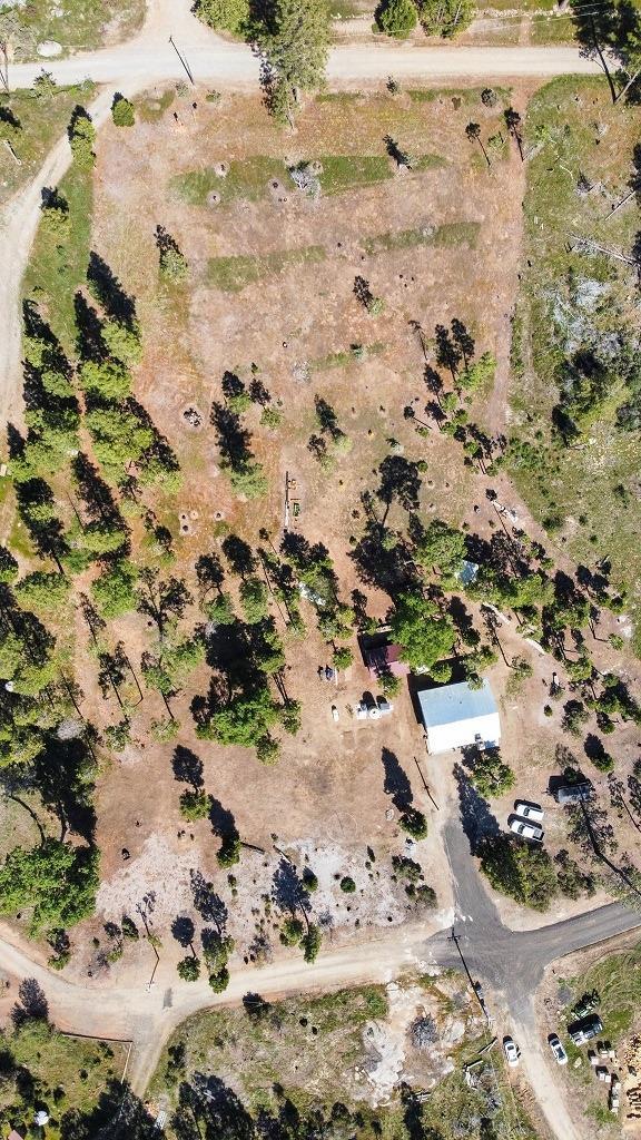 42640 Pinecone Ln, Auberry, CA 93602 - aerial view of property and surrounding area with rural landscape