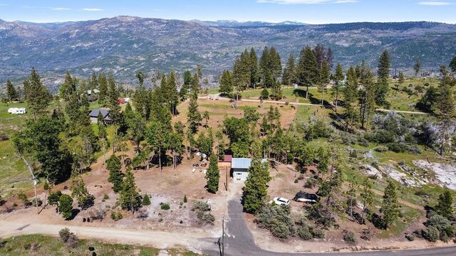 42640 Pinecone Ln, Auberry, CA 93602 - aerial view of property and surrounding area featuring mountains