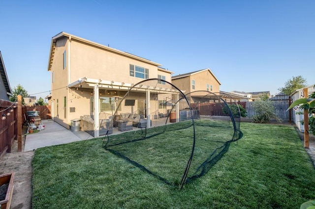 99 N Whittier Ave, Fresno, CA 93727 - back of house featuring stucco siding and a patio area