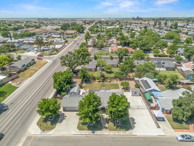 aerial view of residential area