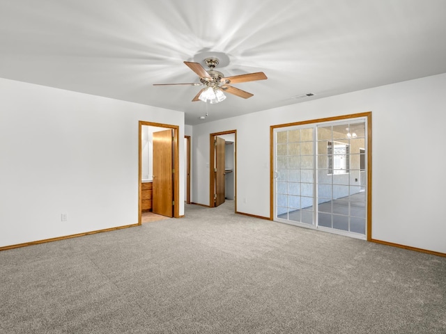 unfurnished bedroom featuring baseboards and carpet flooring