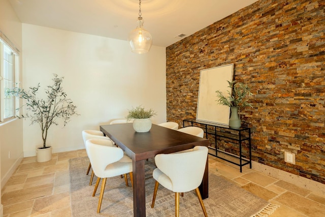 3636 Elberta Cir, Dinuba, CA 93618 - dining space with stone tile flooring and baseboards
