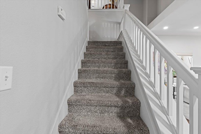1117 E Royal Dornoch Ave, Fresno, CA 93730 - stairway with recessed lighting