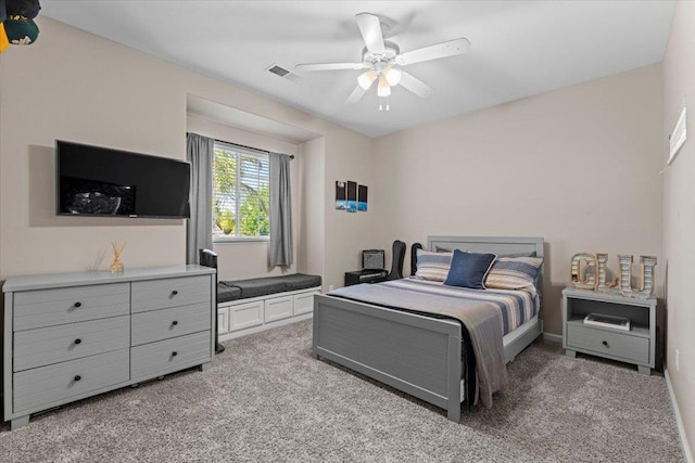 1117 E Royal Dornoch Ave, Fresno, CA 93730 - bedroom featuring light carpet and a ceiling fan