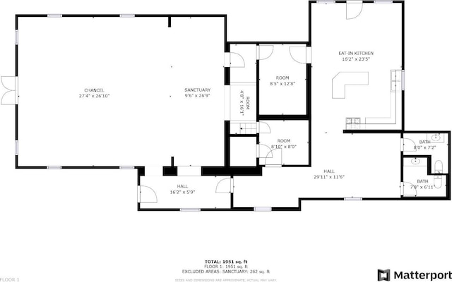 900 Sonora St, Madera, CA 93638 - floor plan / room layout