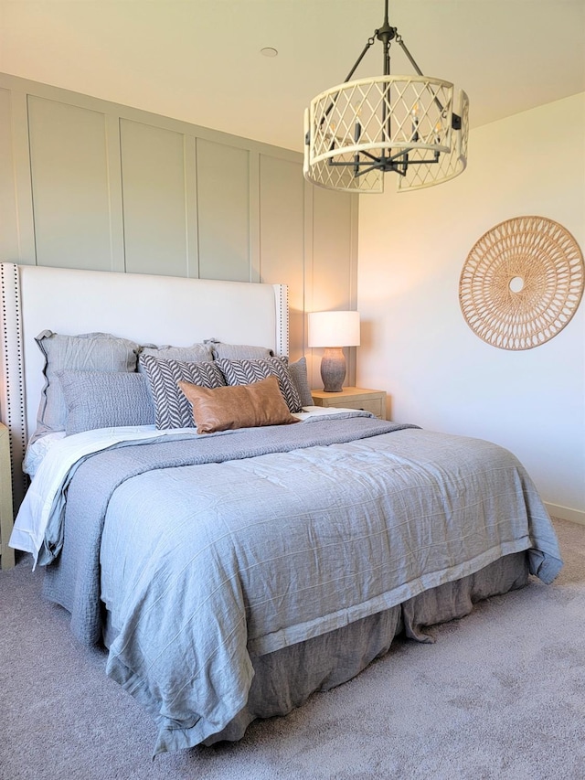 1163 Maclure Ave W, Madera, CA 93636 - bedroom featuring carpet and a chandelier
